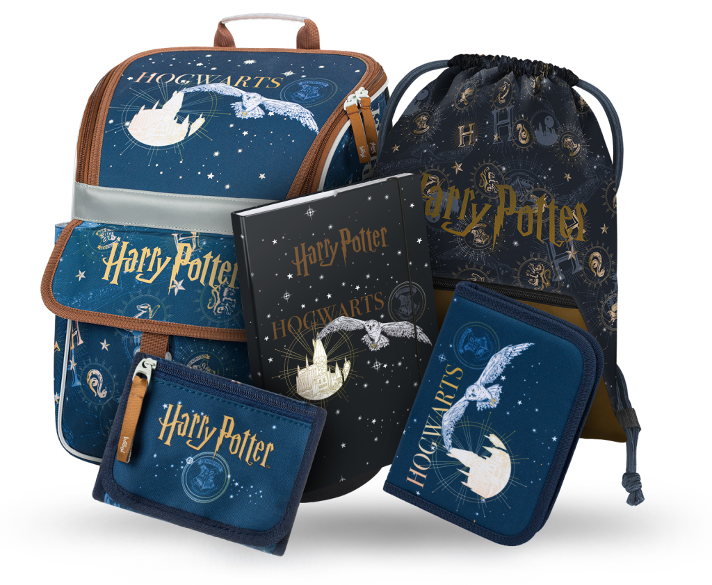 BAAGL SET 5 Zippy Harry Potter Bradavice: aktovka, penál, sáček, desky, peněženka