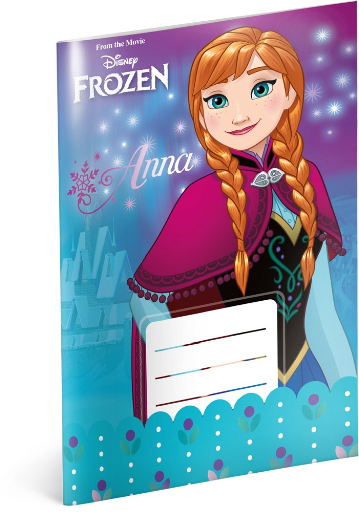 Školní sešit Frozen – Ledové království Flower, A5, 20 listů, linkovaný