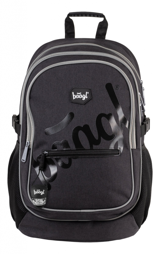 BAAGL Školský batoh Logo black