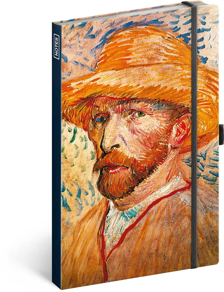 Notes Vincent van Gogh, linkovaný, 13 × 21 cm
