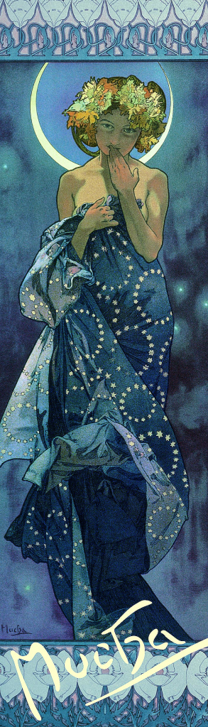 Záložka Alfons Mucha – Luna