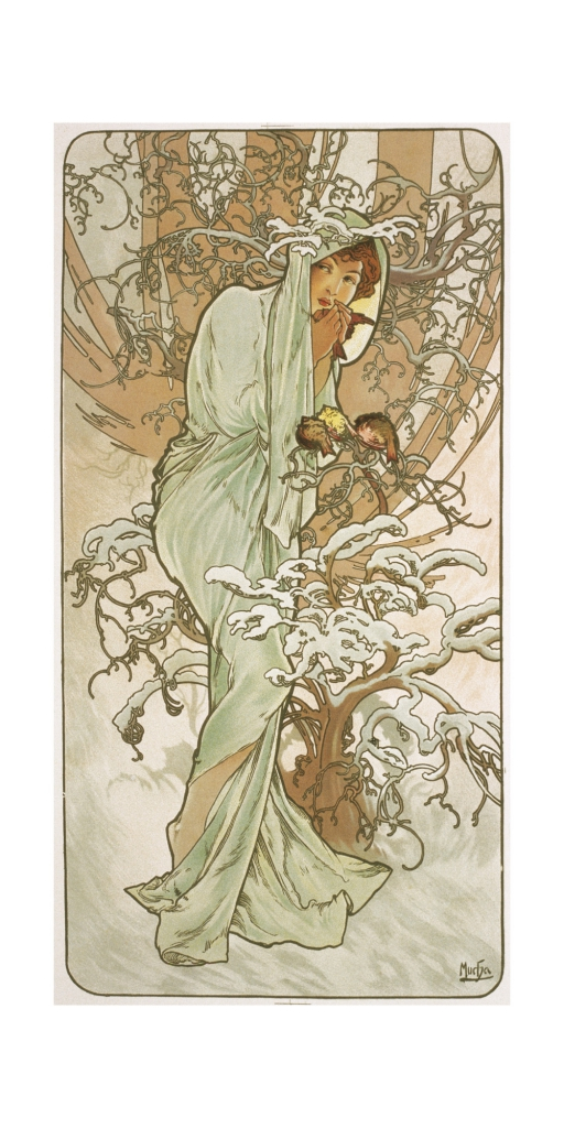 POHLED ALFONS MUCHA — WINTER, DLOUH