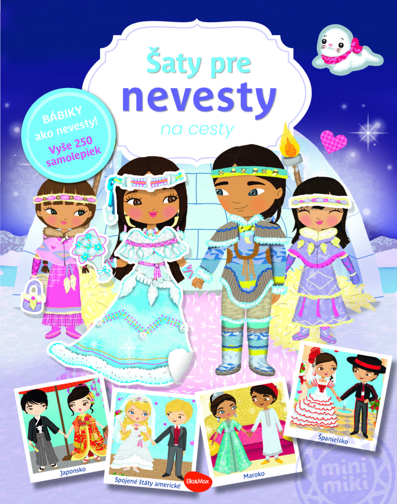Na cesty: ŠATY PRE NEVESTY – Kniha se samolepkami