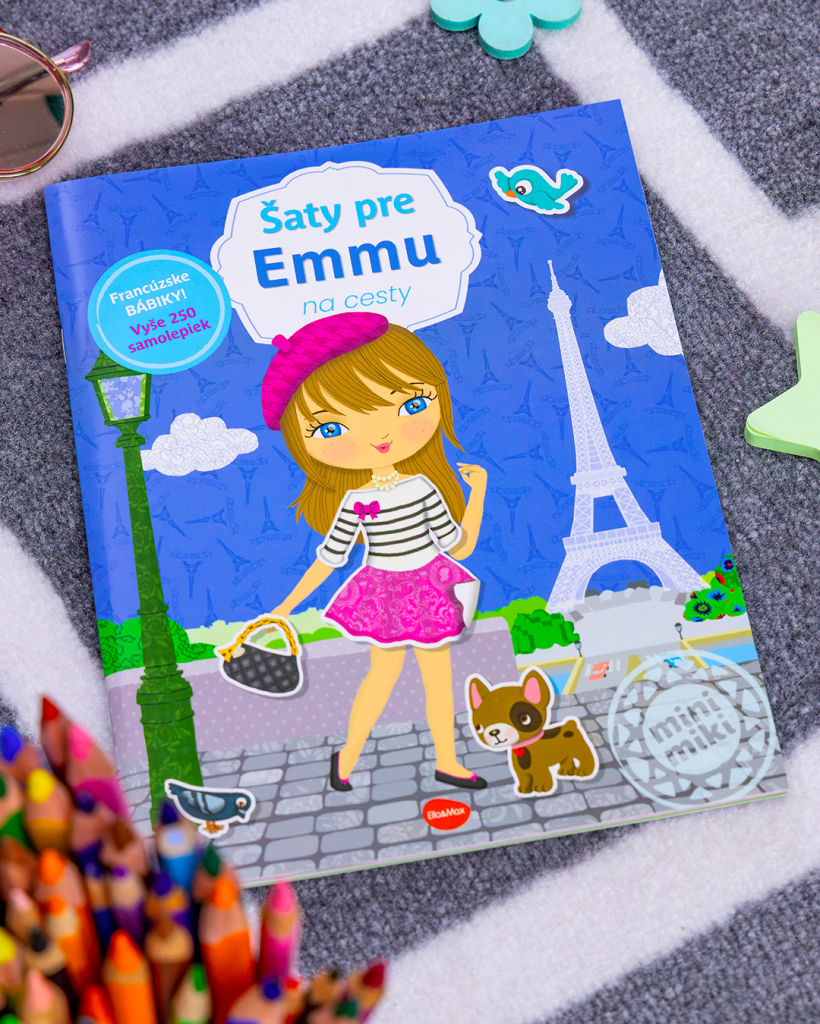Na cesty: ŠATY PRE EMMU – Kniha se samolepkami