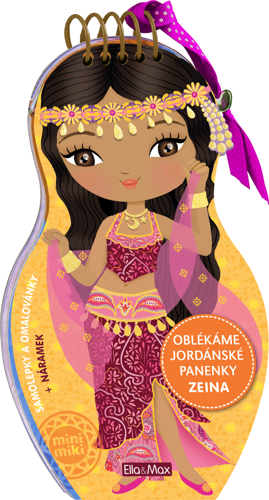 Oblékáme jordánské panenky ZEINA – Omalovánky