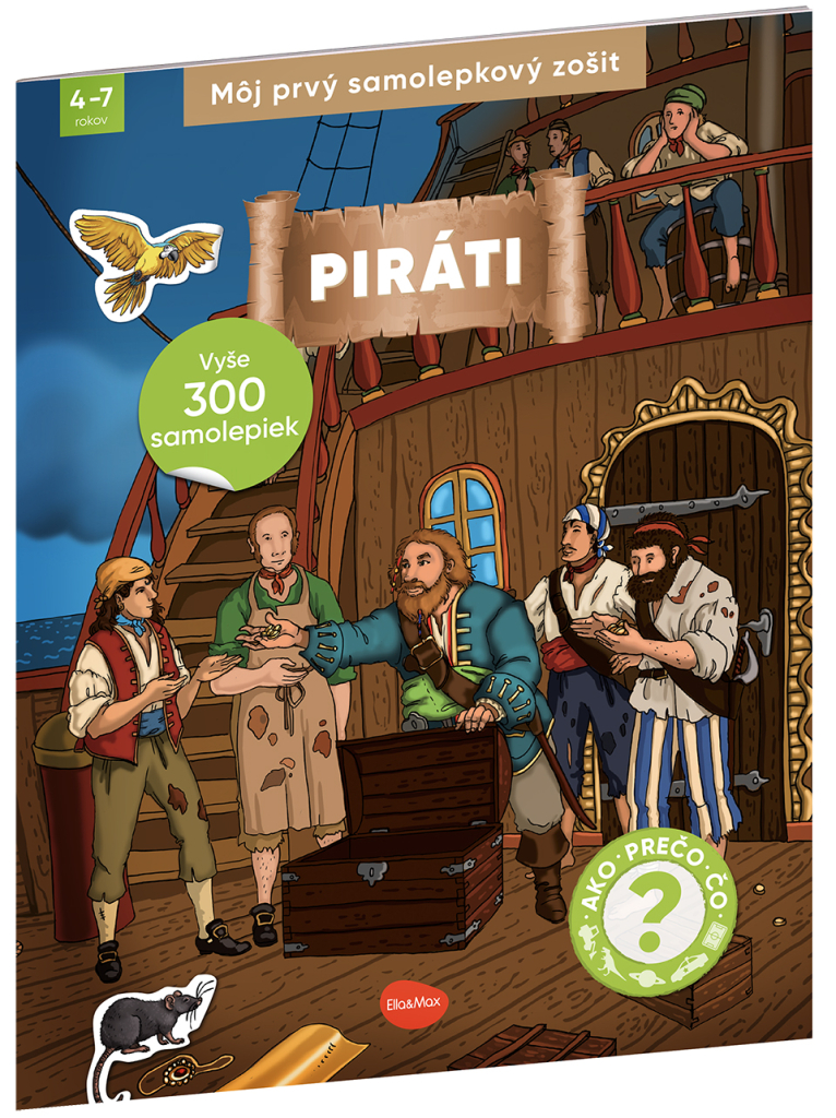 Můj první samolepkový sešit – PIRÁTI