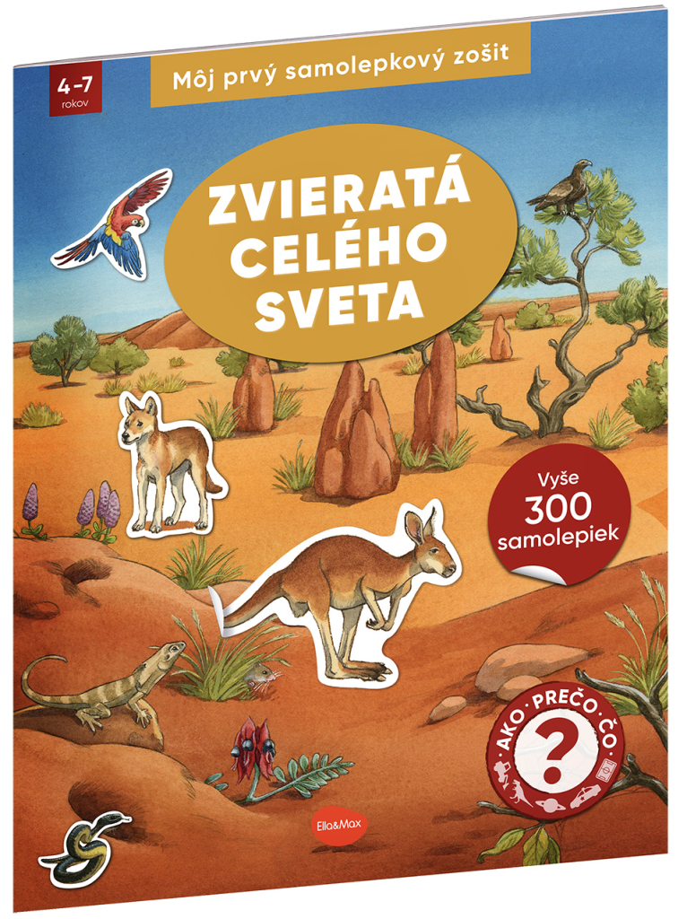 Můj první samolepkový sešit – ZVŘATA CELÉHO SVĚTA