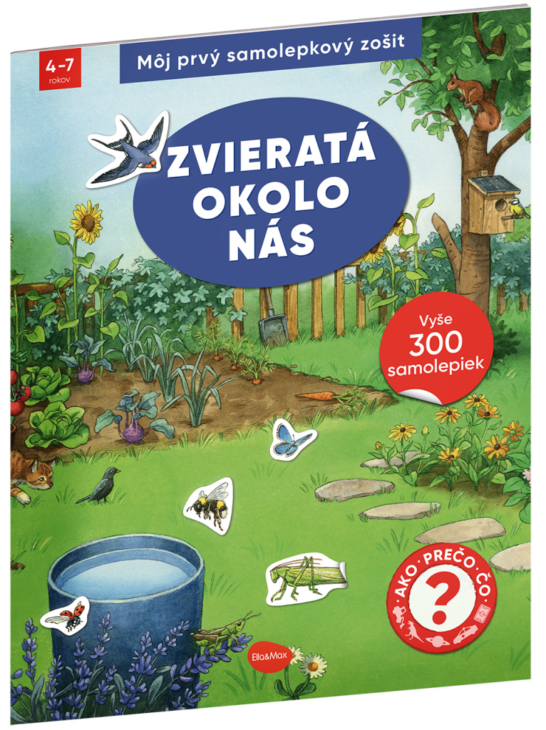 Můj první samolepkový sešit – ZVÍŘATA KOLEM NÁS