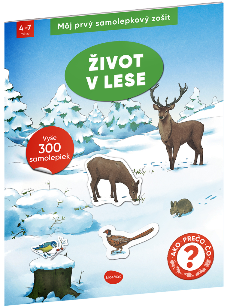 Můj první samolepkový sešit – ŽIVOT V LESE