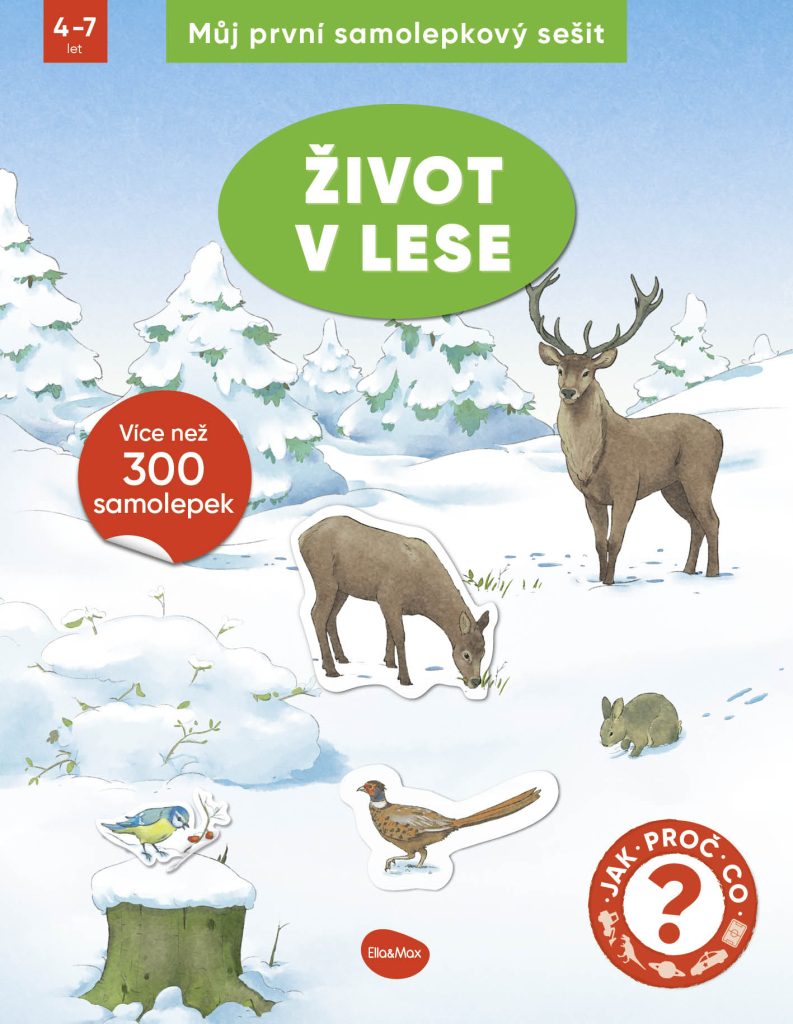 Můj první samolepkový sešit – ŽIVOT V LESE