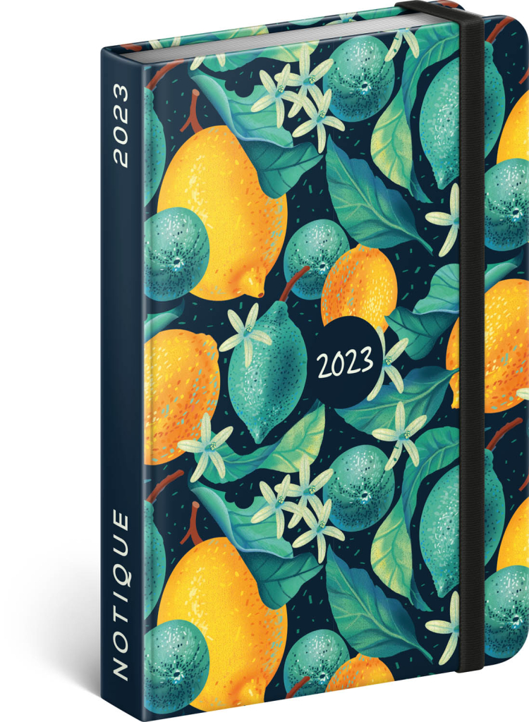 Týdenní diář Citrony 2023, 11 × 16 cm