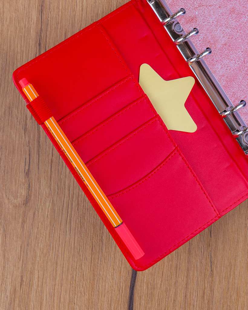 NOTIQUE Refill – Weekly Ring Bound Planner 2027, bright red, 12,5 x 19 cm