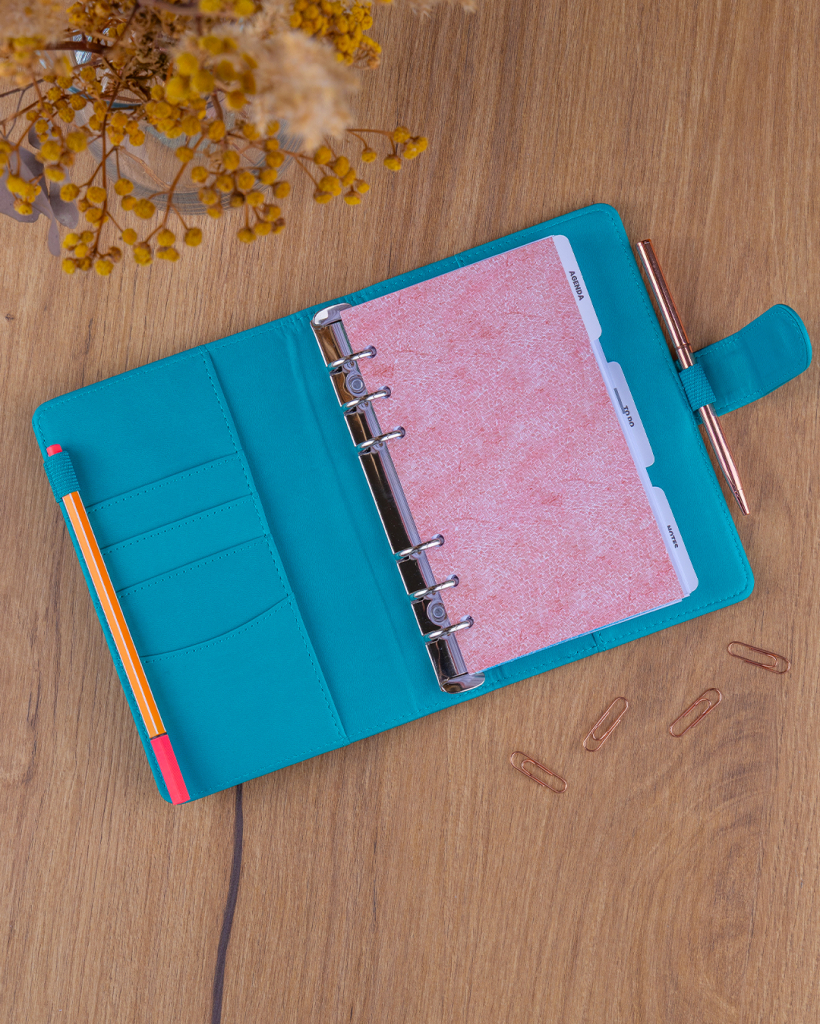 NOTIQUE Refill – Weekly Ring Bound Planner 2027, turquoise, 12,5 x 19 cm