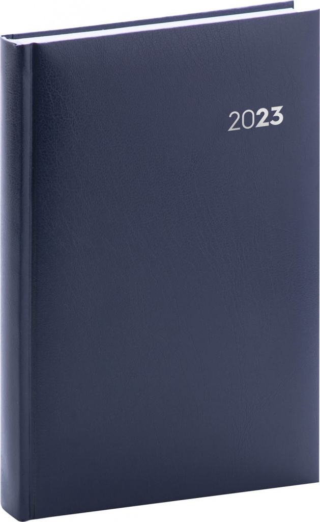 Denní diář Balacron 2023, tmavě modrý, 15 × 21 cm