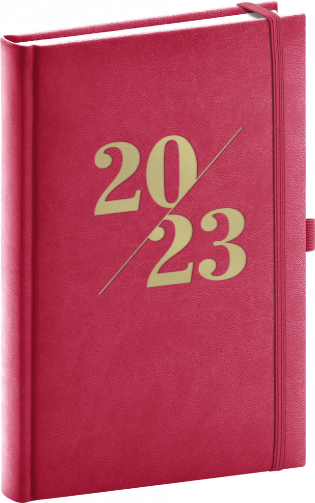 Denní diář Vivella Fun 2023, růžový, 15 × 21 cm