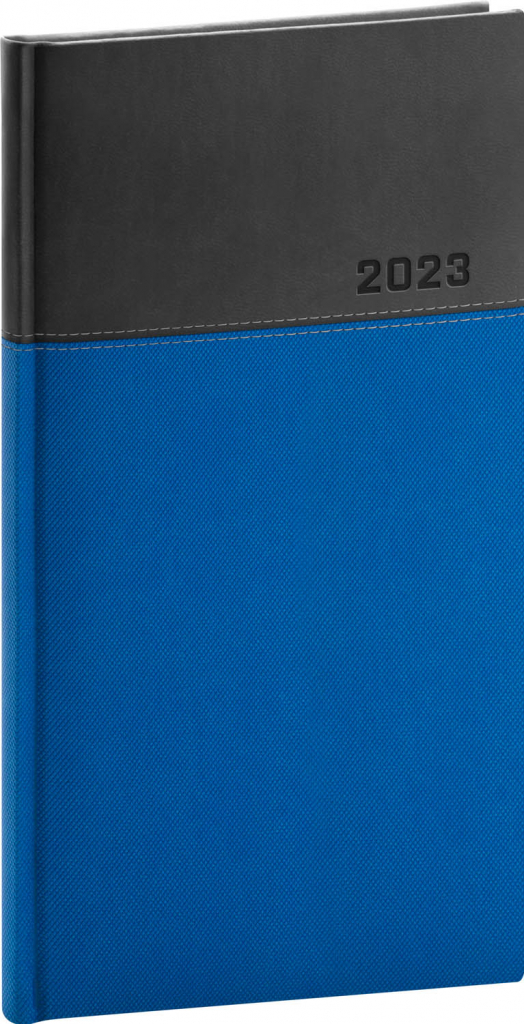 Kapesní diář Dado 2023, modročerný, 9 × 15,5 cm