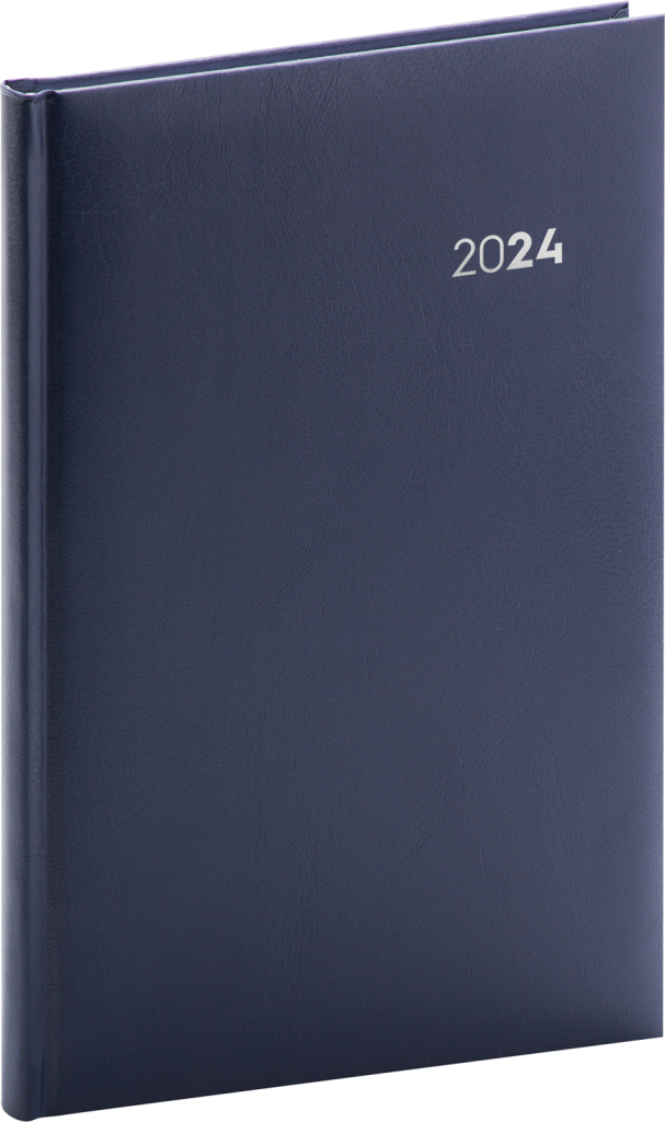 Týdenní diář Balacron 2024, tmavě modrý, 15 × 21 cm