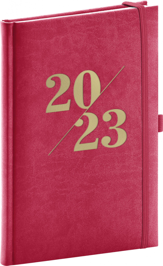 Týdenní diář Vivella Fun 2023, růžový, 15 × 21 cm