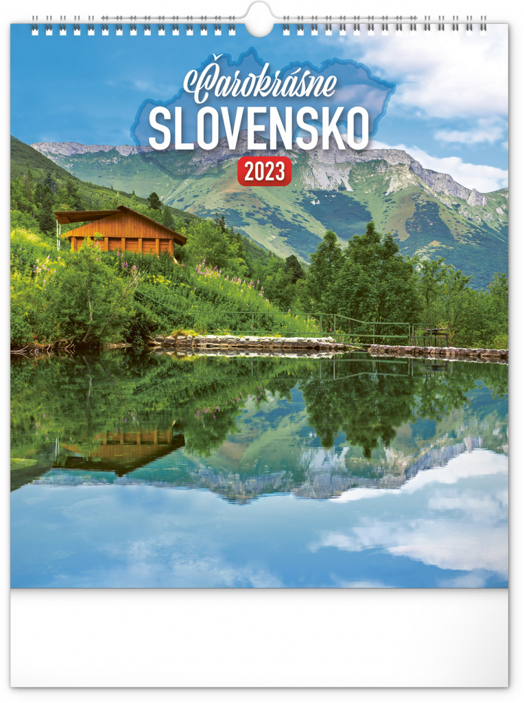 Nástenný kalendár Čarokrásne Slovensko 2023, 30 × 34 cm