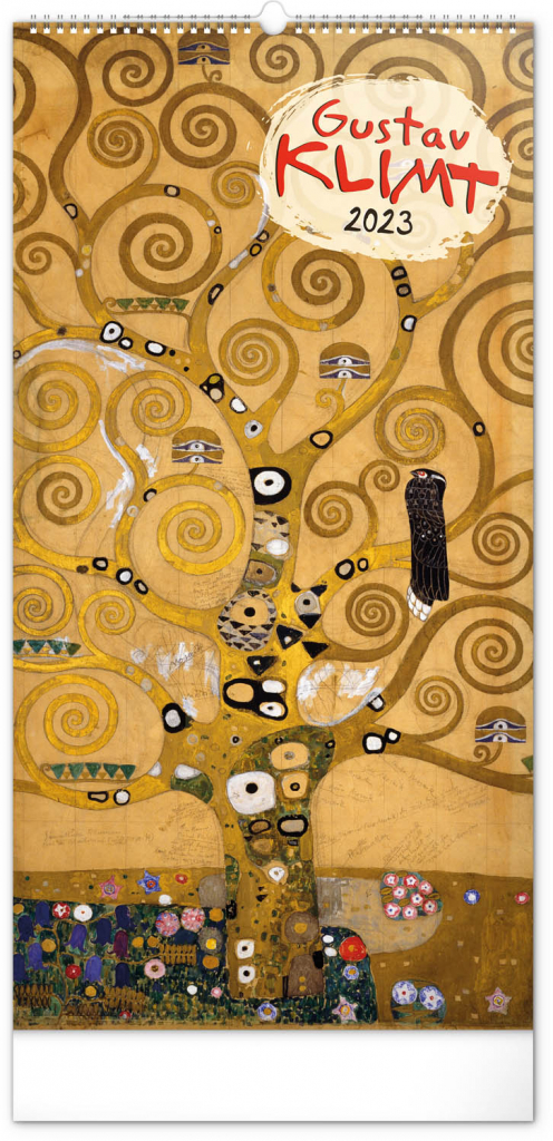 Nástěnný kalendář Gustav Klimt 2023, 33 × 64 cm