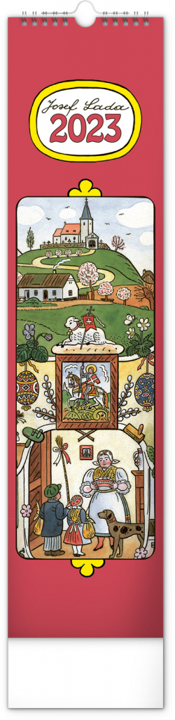 Nástěnný kalendář Josef Lada 2023, 12 × 48 cm