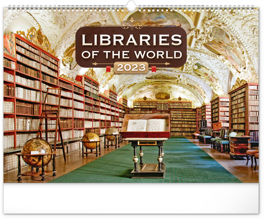 Nástěnný kalendář Světové knihovny 2023, 48 × 33 cm