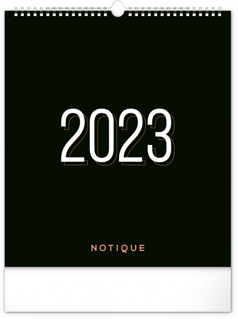 Nástenný plánovací kalendár Čierny 2023, 30 × 34 cm SK