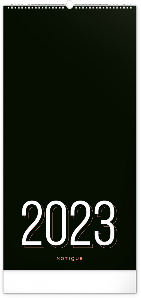 Nástenný plánovací kalendár Čierny 2023, 21 × 42 cm SK