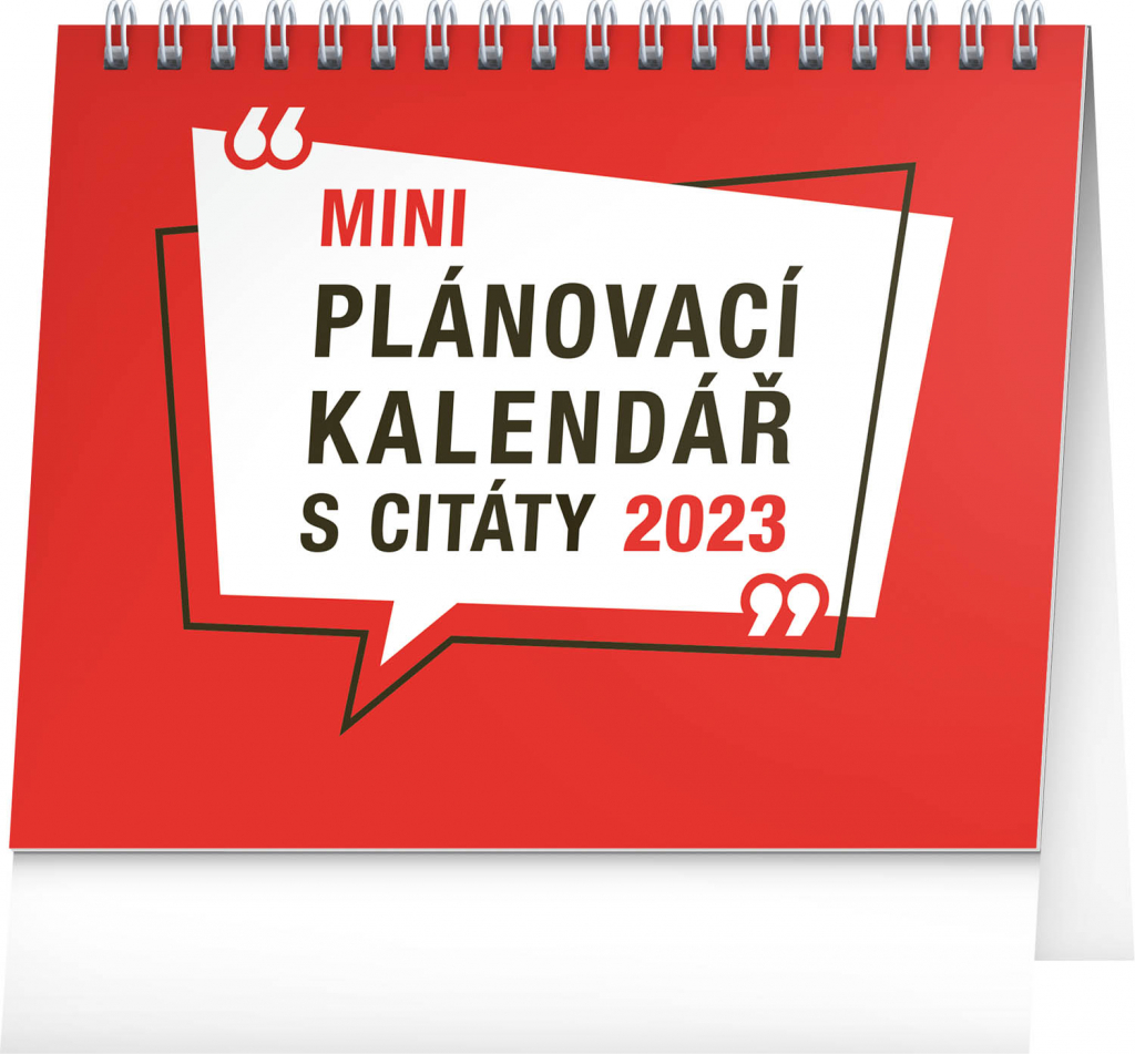Stolní kalendář Plánovací s citáty 2023, 16,5 × 13 cm