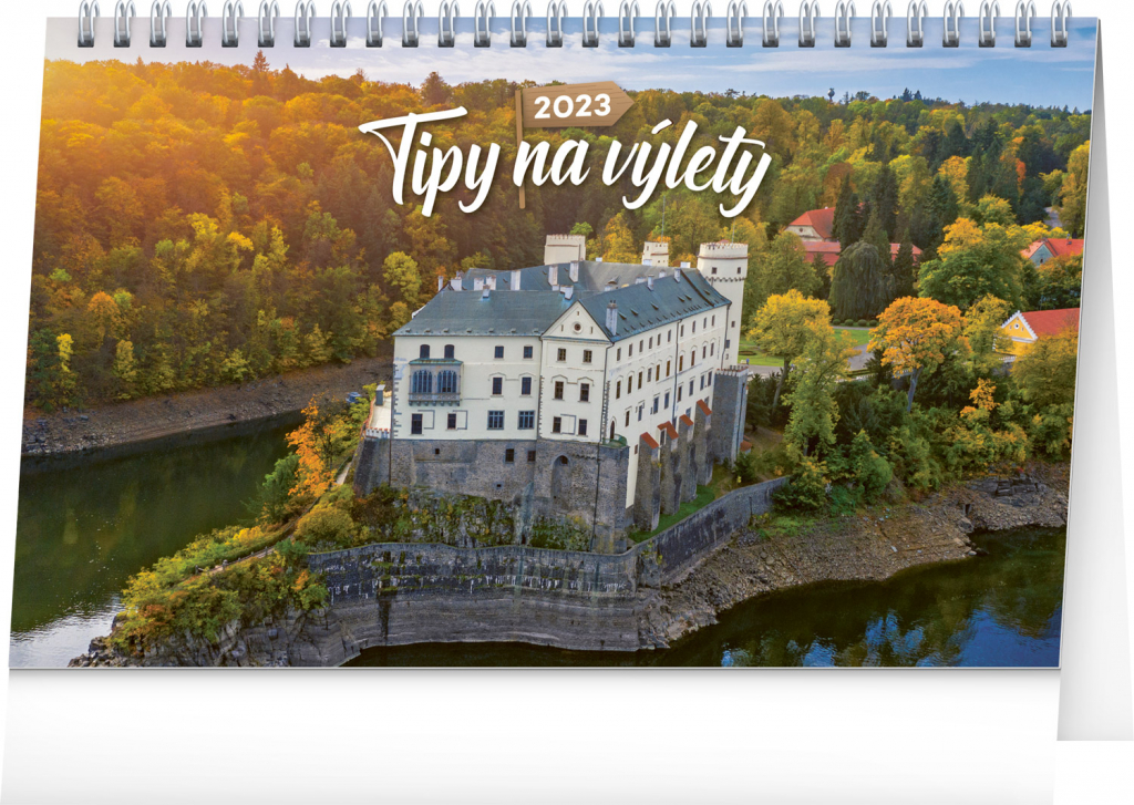 Stolní kalendář Tipy na výlety 2023, 23,1 × 14,5 cm