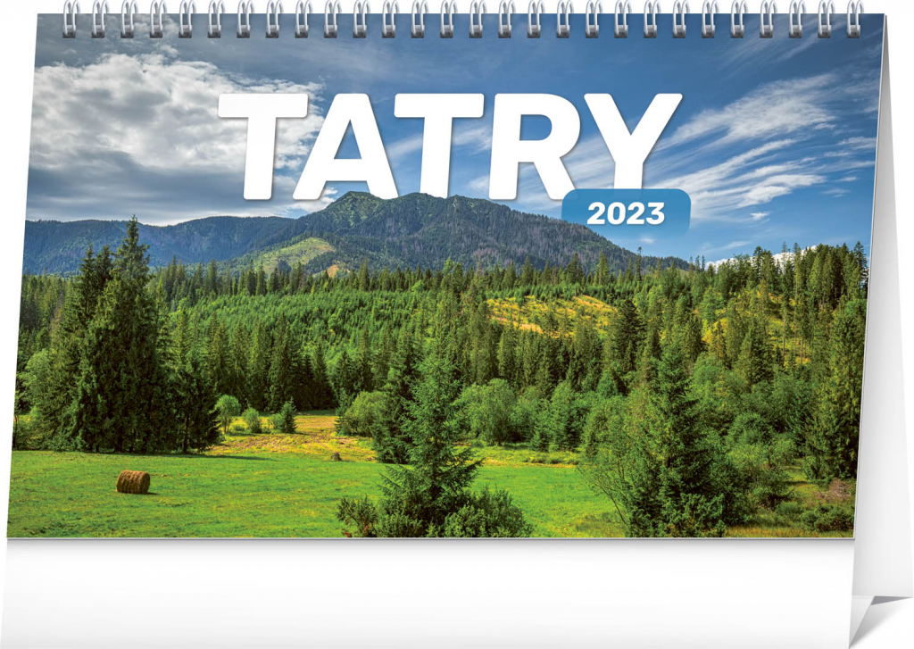 Stolový kalendár Tatry 2023, 23,1 × 14,5 cm