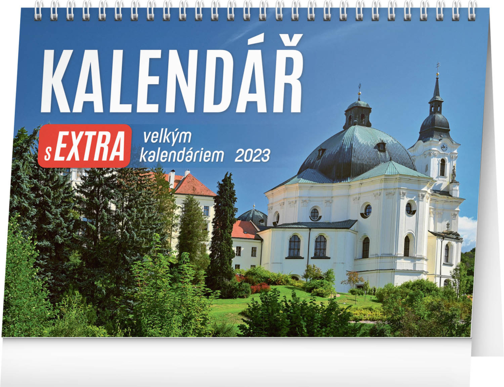 Stolní kalendář s extra velkým kalendáriem 2023, 30 × 21 cm