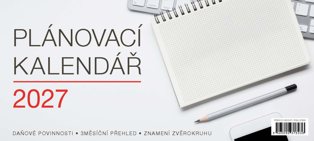 NOTIQUE Stolní kalendář Plánovací Speciál 2027, 30 x 13,5 cm